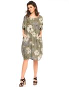 Robe 100% Lin Forget kaki