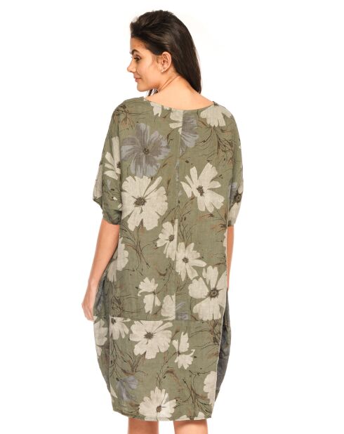 Robe 100% Lin Forget kaki