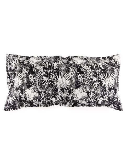 Housse de coussin en Lin & Coton Ahe blanche - 55x110 cm