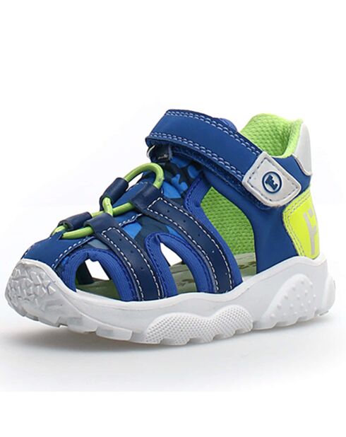 Sandali Boses navy/giallo fluo