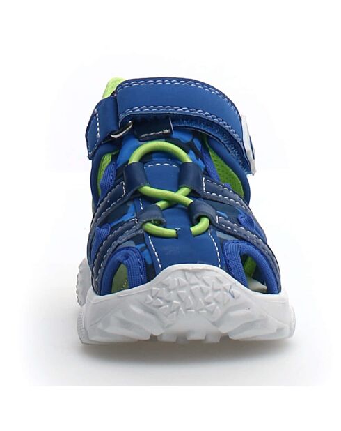 Sandali Boses navy/giallo fluo