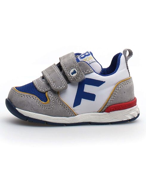 Hack grijs/blauw/rode sneakers