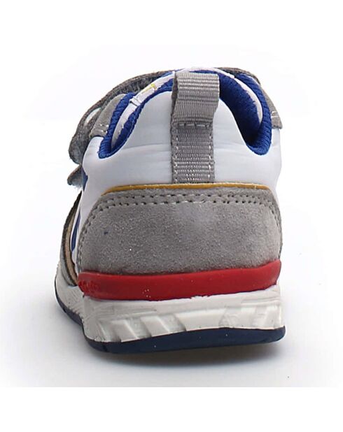 Hack grijs/blauw/rode sneakers