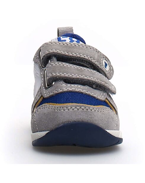Hack grijs/blauw/rode sneakers