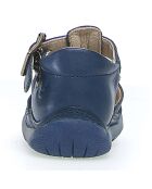 Salomés en Cuir Laguna bleu marine