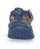 Salomés en Cuir Laguna bleu marine