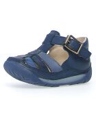 Salomés en Cuir Laguna bleu marine