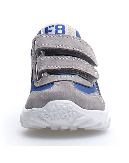 Grijs/blauw/gele sneakers van Milos