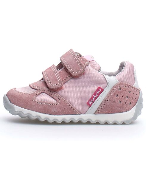 Sneakers Muscadet rose/blanc