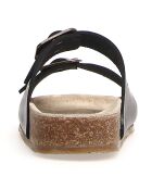 Schwarze Raby Ledersandalen