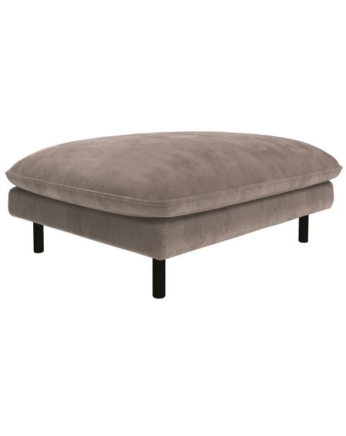 Pouf isak taupe  - 90x70x44 cm