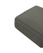 Pouf rolf velours côtelé kaki  - 97x97x41 cm