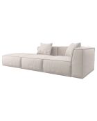 Canapé droit 5 places gauche rolf beige  - 269x97x63 cm