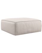 Pouf rolf beige taupe  - 97x97x41 cm