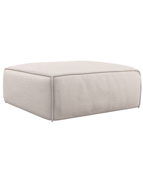 Pouf rolf beige taupe  - 97x97x41 cm