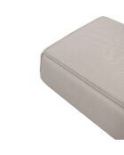 Pouf rolf beige taupe  - 97x97x41 cm