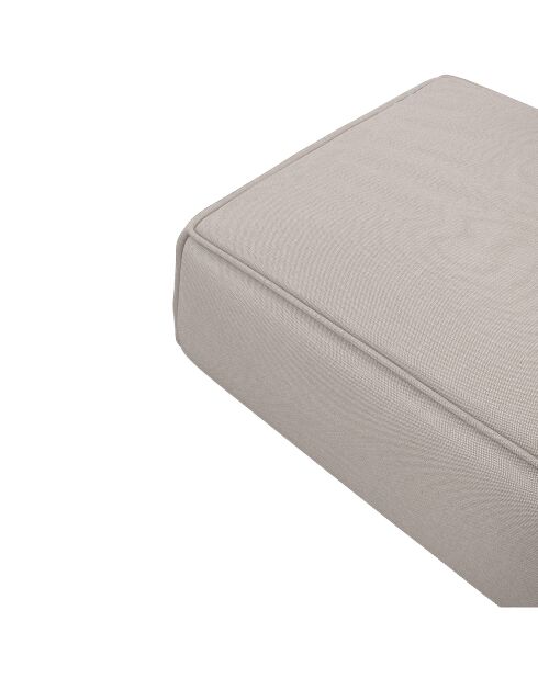 Pouf rolf beige taupe  - 97x97x41 cm