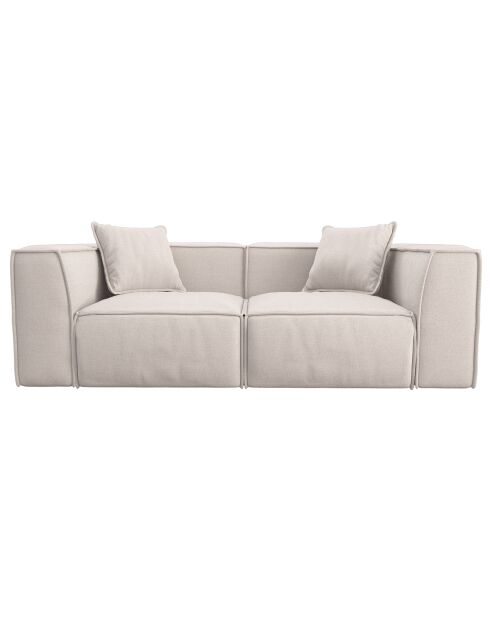 Beiges 3-Sitzer-Sofa Rolf - 200x97x63 cm