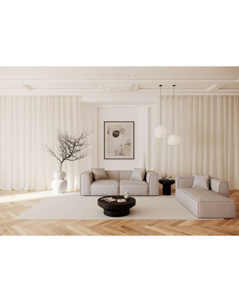 Beiges 3-Sitzer-Sofa Rolf - 200x97x63 cm