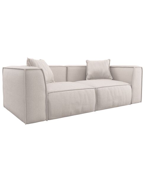 Beiges 3-Sitzer-Sofa Rolf - 200x97x63 cm