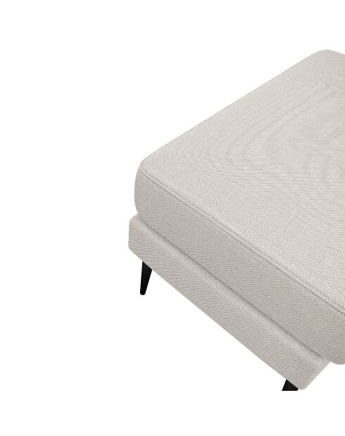 Pouf mikael beige taupe  - 70x50x44 cm