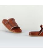 Mules en Cuir Dael camel
