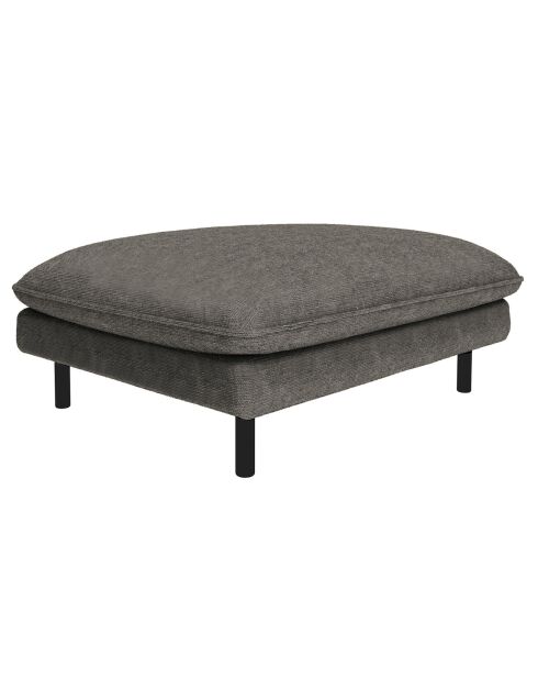 Pouf isak gris anthracite - 90x70x44 cm