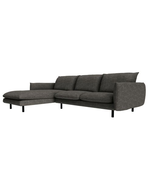 Isak anthrazitgraues linkes Ecksofa - 235x92/160x85 cm