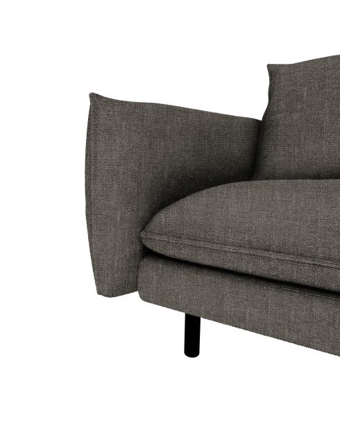 Fauteuil isak gris anthracite - 80x92x85 cm