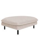 Pouf isak beige sable - 90x70x44 cm