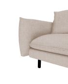 Canapé d'angle gauche isak beige sable - 235x92/160x85 cm