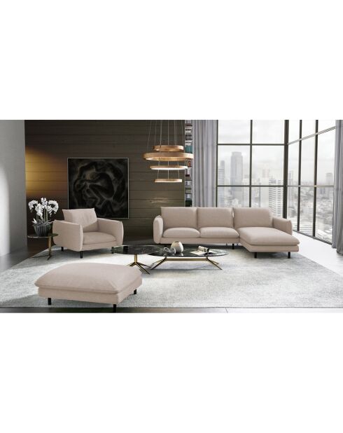 Isak rechtes Ecksofa sandbeige - 235x92/160x85 cm