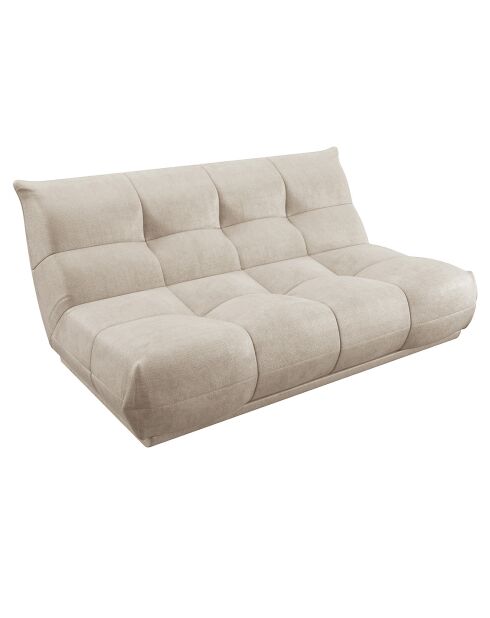 Sofá acogedor de 3 plazas de pana beige - 180x112x80 cm