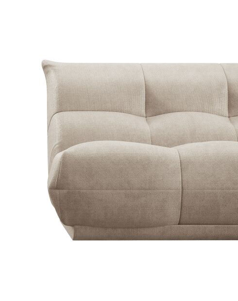 Sofá acogedor de 3 plazas de pana beige - 180x112x80 cm