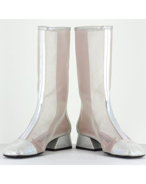 Boots Petite argentées