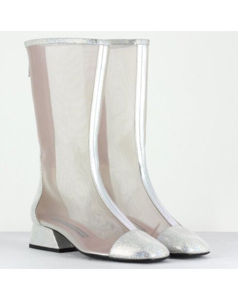 Boots Petite argentées