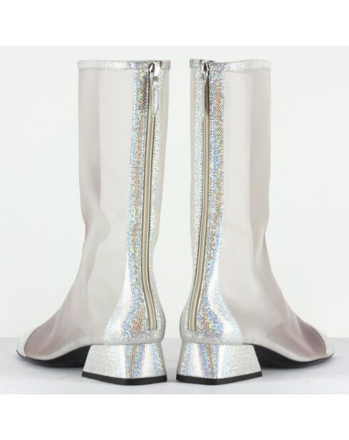 Boots Petite argentées
