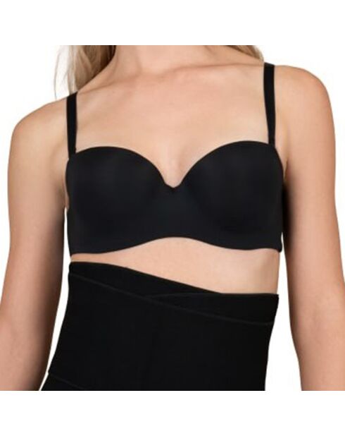 Zwarte oprolbare mantelriem