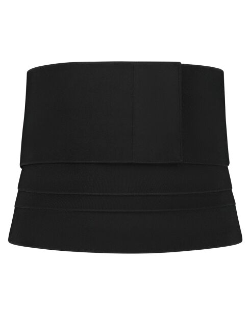 Zwarte oprolbare mantelriem