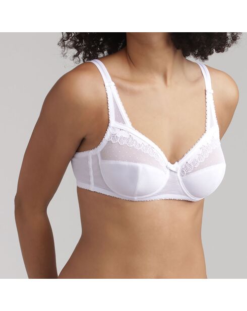 Coeur Croise weißer ineinandergreifender BH