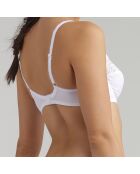 Soutien-gorge balconnet Flower Elegance blanc