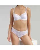 Soutien-gorge balconnet Flower Elegance blanc