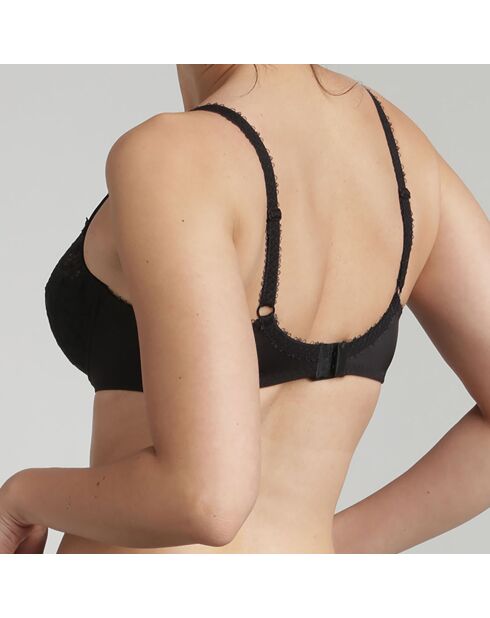 Soutien-gorge balconnet Flower Elegance noir