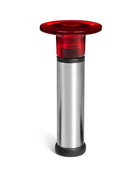 Pompe à vide avec 3 bouchons Aero gris/noir/rouge