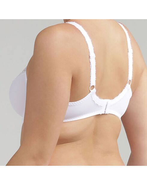 Reggiseno a incastro bianco Flower Elegance