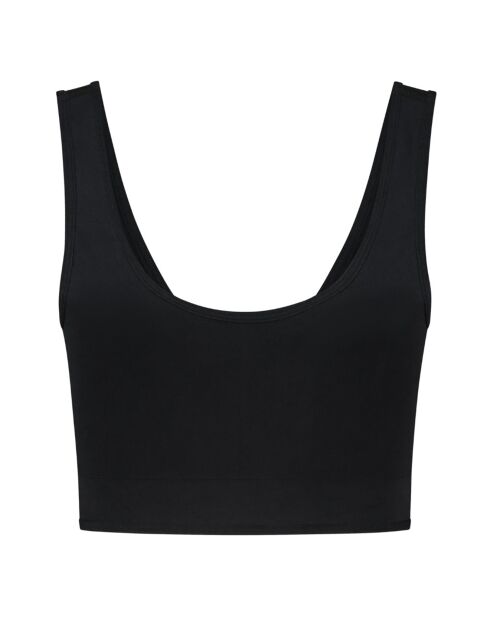 Zwarte, zacht aanvoelende omkeerbare bh