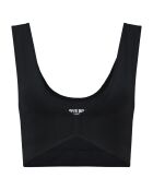 Zwarte, zacht aanvoelende omkeerbare bh