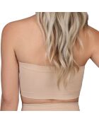 Beiges Soft-Touch-Stirnband