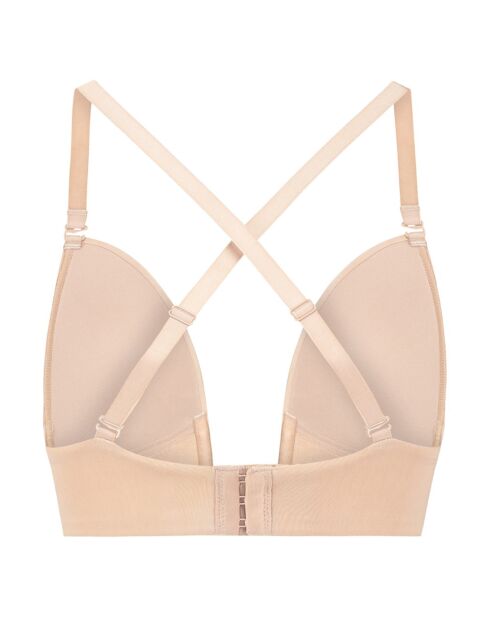 Soutien-gorge plongeant beige