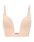 Soutien-gorge plongeant beige